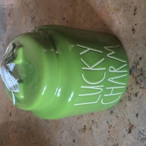 BRAND NEW Rae Dunn Lucky Charm Cooke Jar